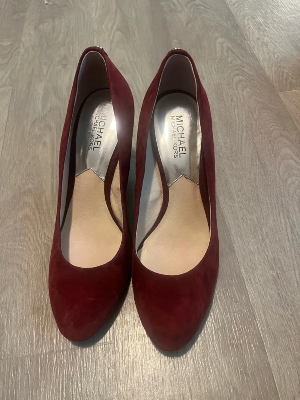 Michael Kors Wine‎ Suede High Heel Pumps
